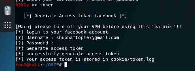 generate access token for facebook
