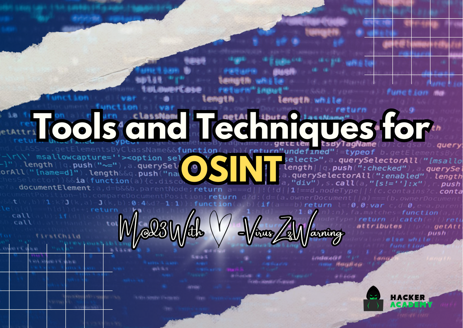 Tools and Techniques for OSINT